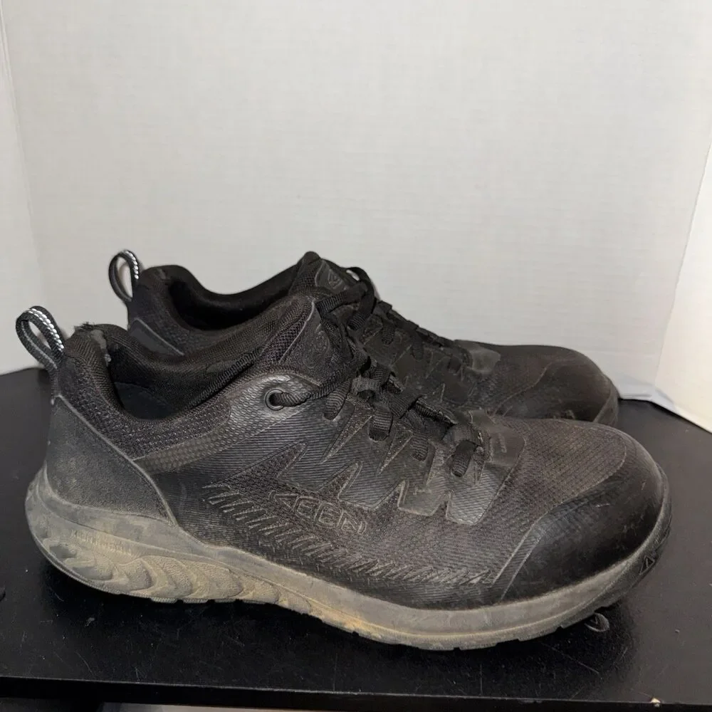 KEEN Utility Arvada Shift Mens Sz 12 2E Composite Toe Black Work Sneakers